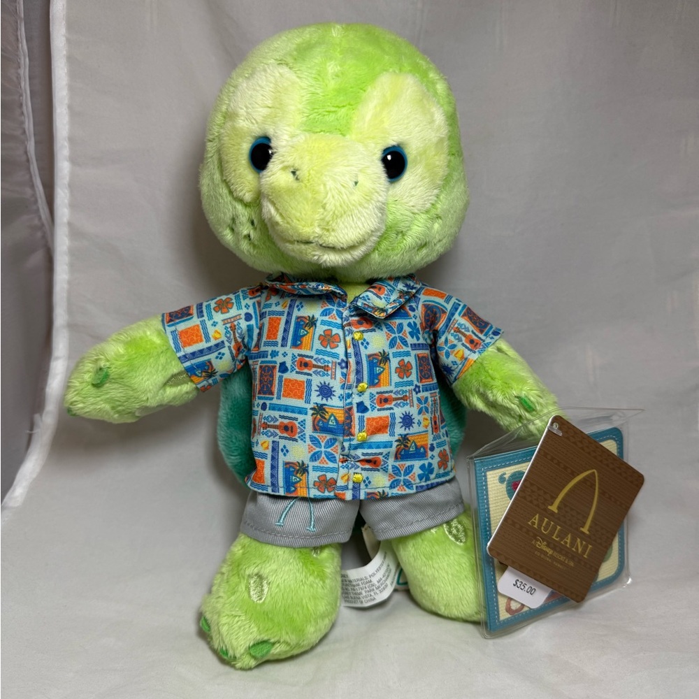 Disney Parks Olu Mel a Friend of Duffy Turtle Plush from Aulani Resort NEW